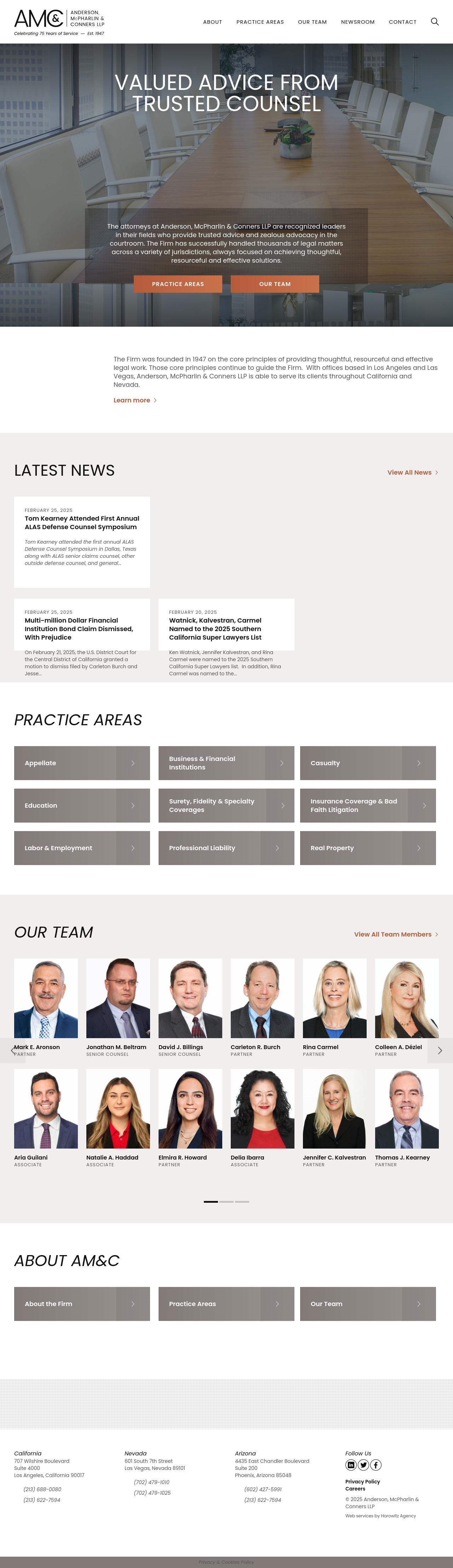 Anderson, McPharlin & Conners LLP - Ontario CA Lawyers