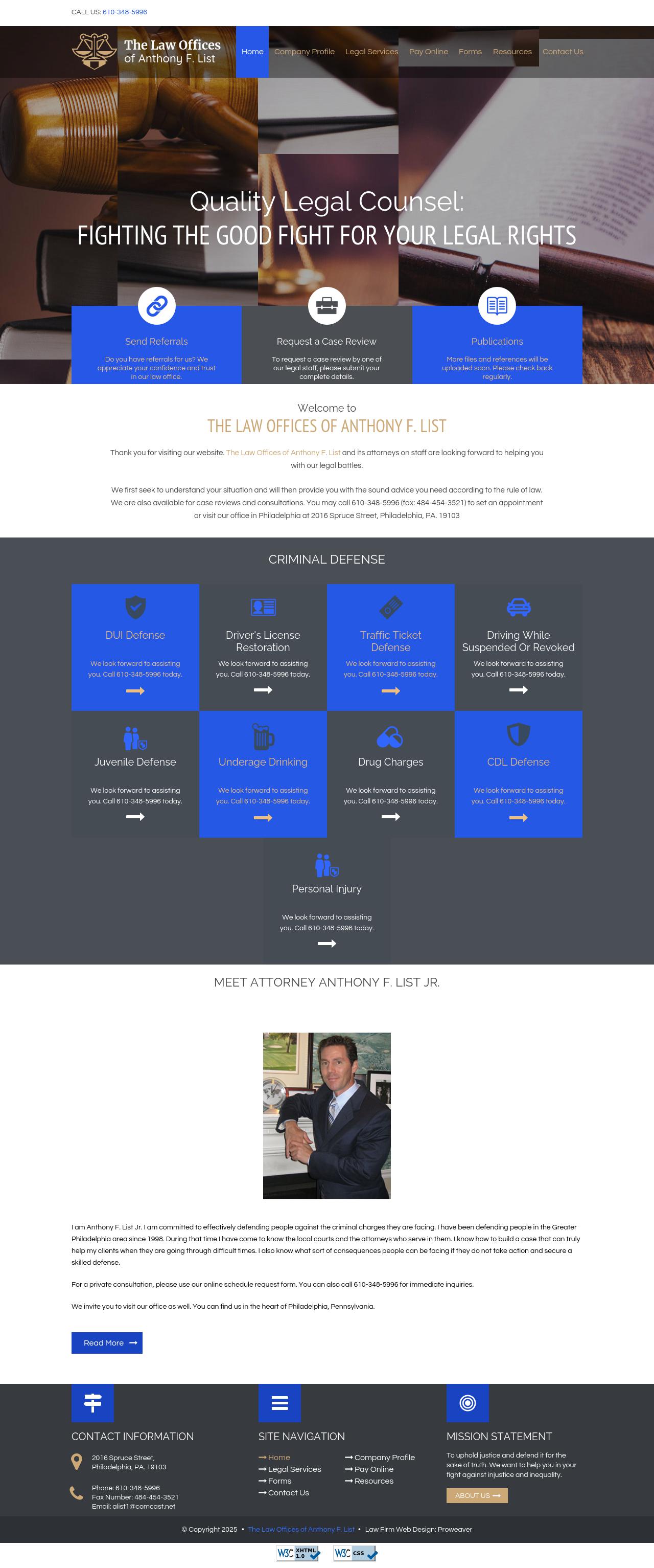 Anthony F. List - Media PA Lawyers