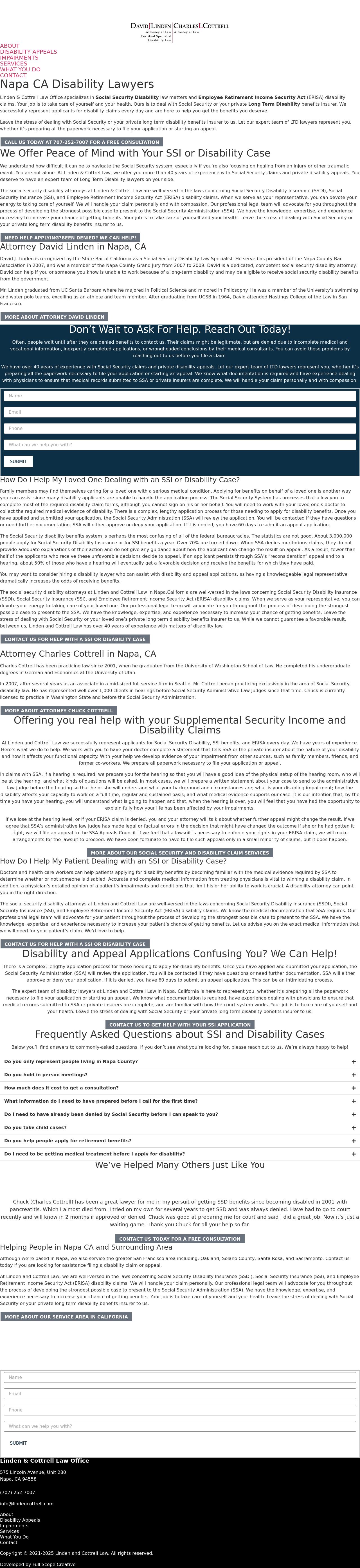 David J. Linden - Napa CA Lawyers