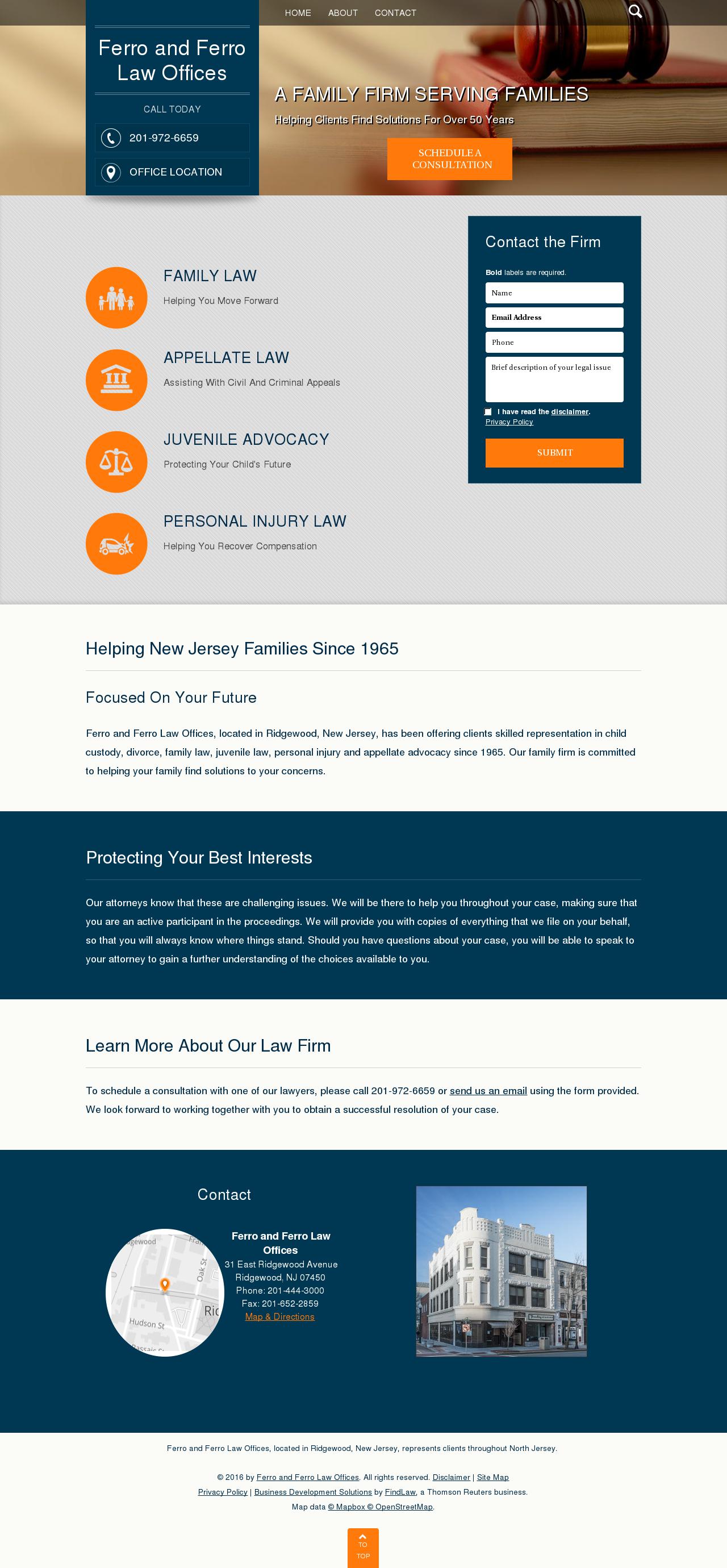 Ferro and Ferro Law Offices - Ridgewood NJ Lawyers