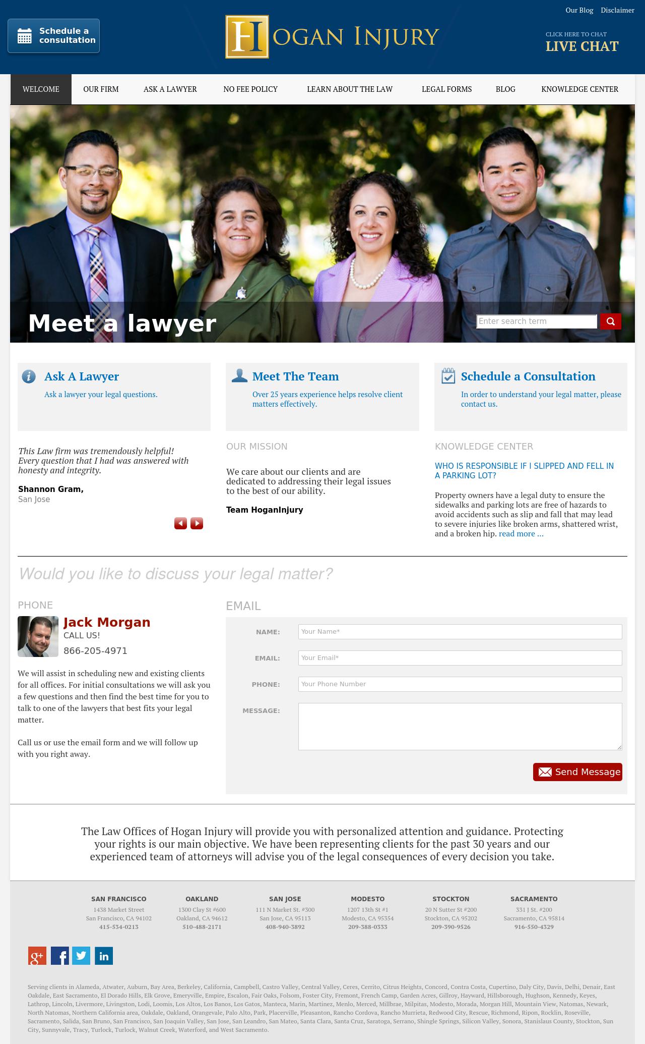 Hogan Injury - Stockton CA Lawyers