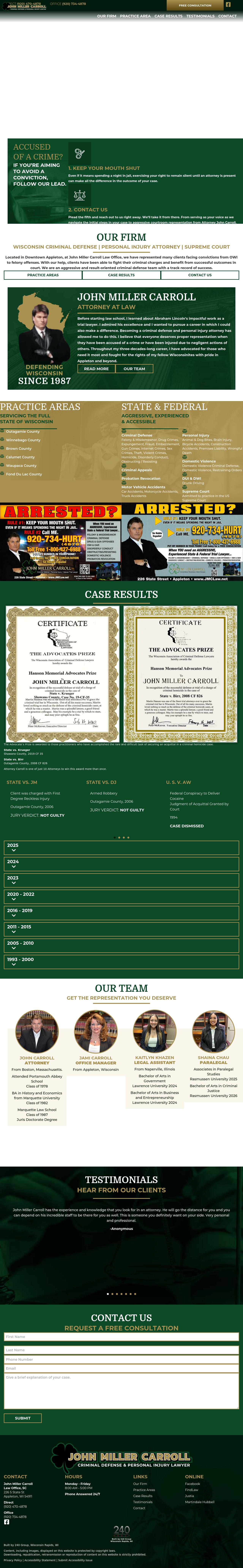 John M. Carroll - Appleton WI Lawyers