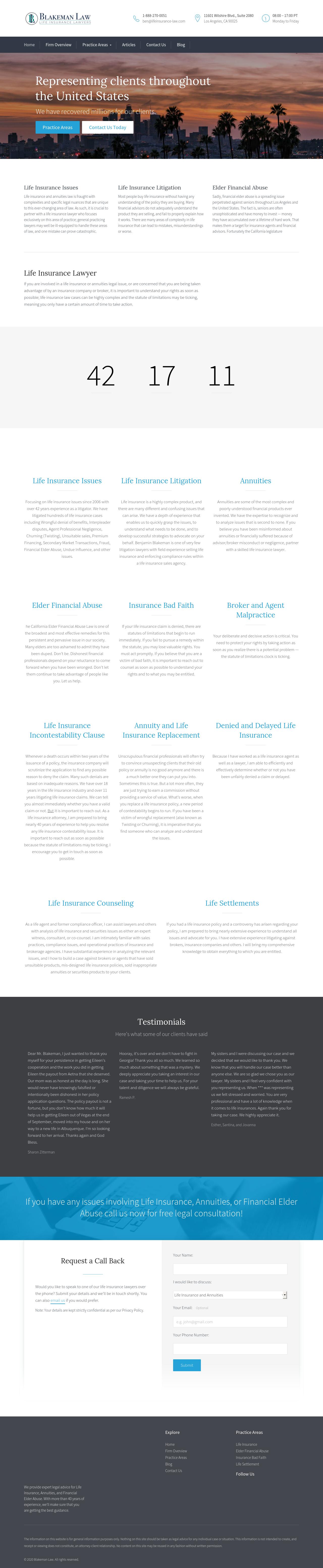Law Offices of Benjamin Blakeman - Los Angeles CA Lawyers