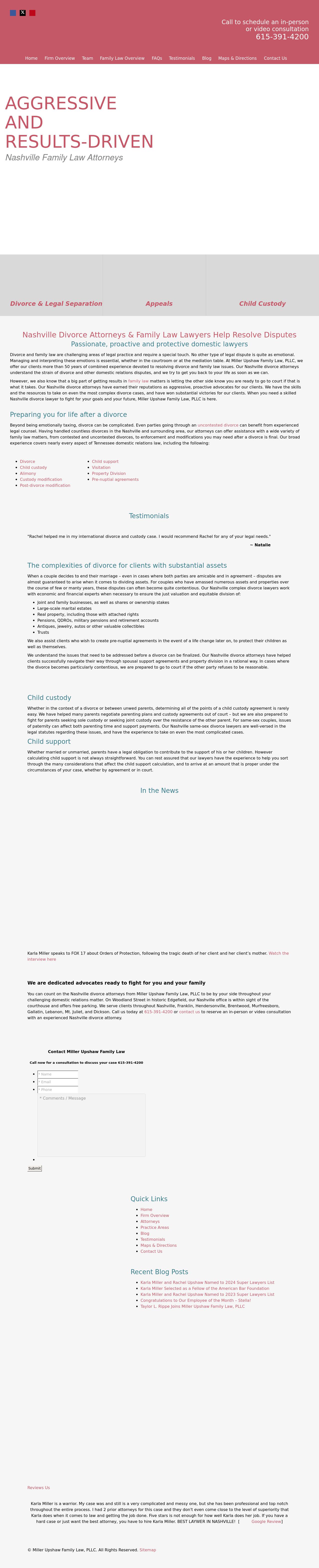 Miller Upshaw Family Law, PLLC - Nashville TN Lawyers