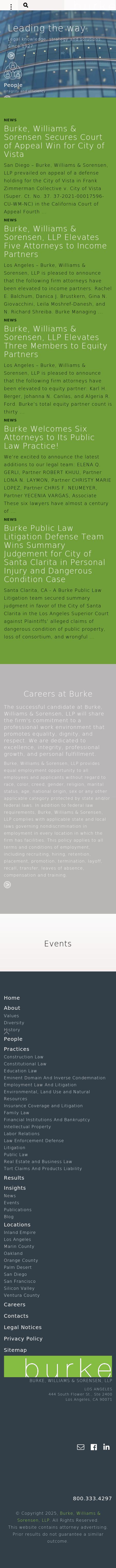 Burke, Williams & Sorensen, LLP - Riverside CA Lawyers