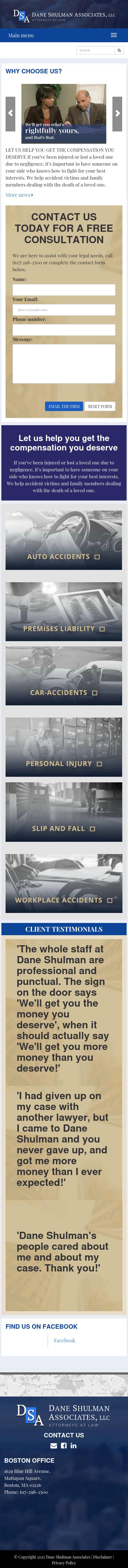 Dane Shulman Associates, LLC - Boston MA Lawyers