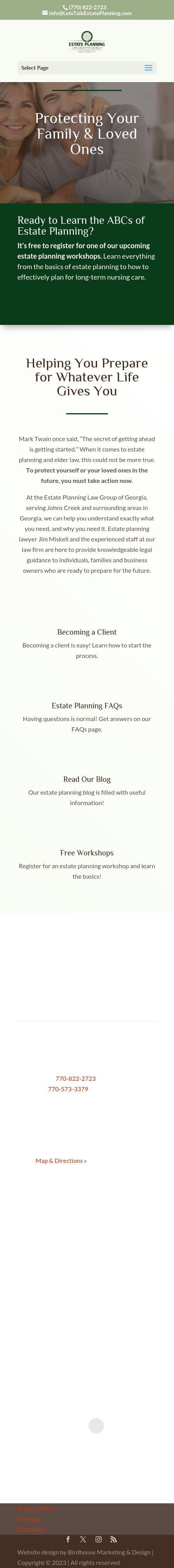 ESTATE PLANNING LAW GROUP OF GEORGIA, James M. Miskell P.C. - Johns Creek GA Lawyers