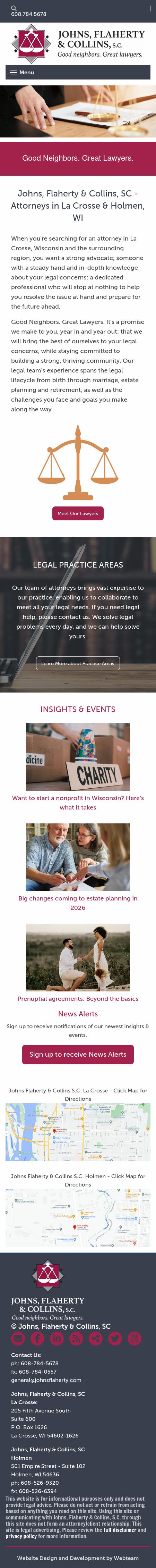 Johns, Flaherty & Collins, SC - La Crosse WI Lawyers