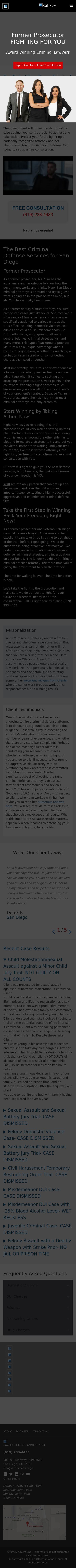 Law Offices of Anna R. Yum - San Diego CA Lawyers