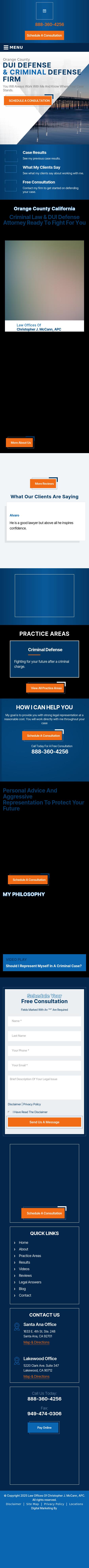 Law Offices of Christopher J. McCann - Santa Ana CA Lawyers