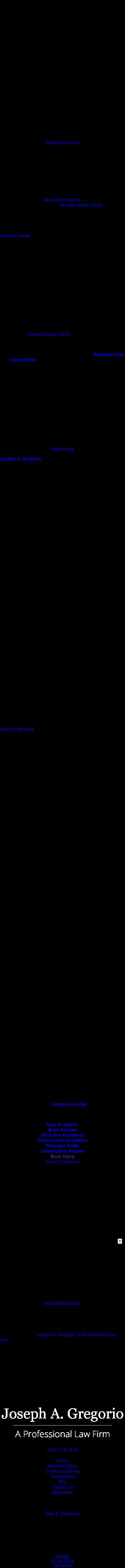 Law Offices of Joseph A. Gregorio - Bossier City LA Lawyers