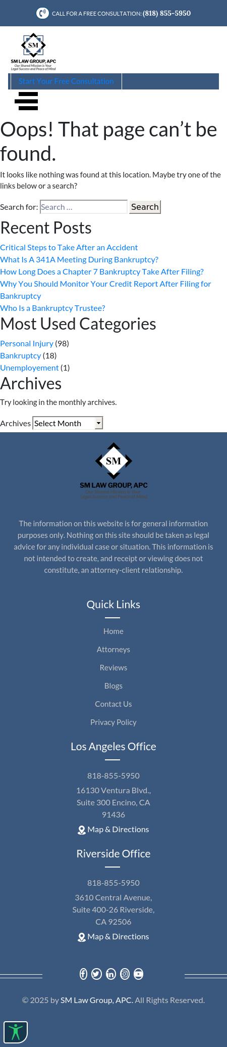 SM Law Group, APC - Riverside CA Lawyers