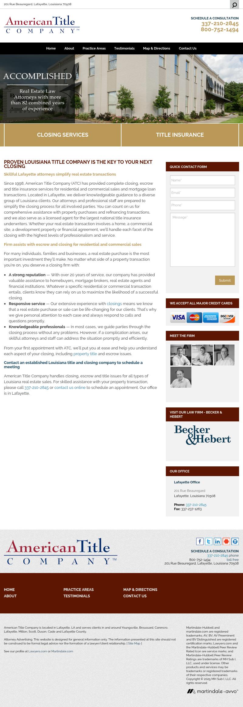 Becker & Hebert LLC - Lafayette LA Lawyers