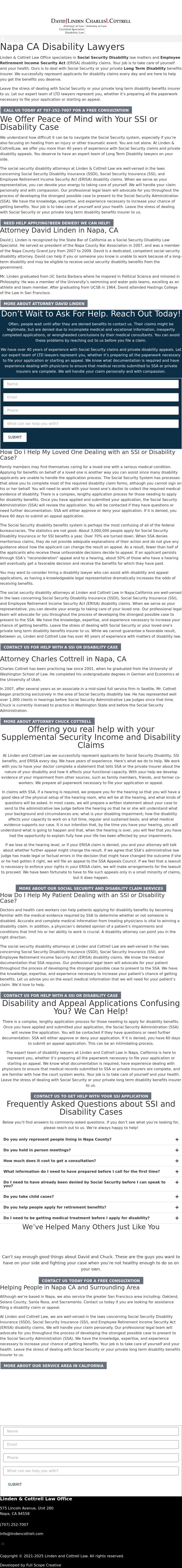 David J. Linden - Napa CA Lawyers