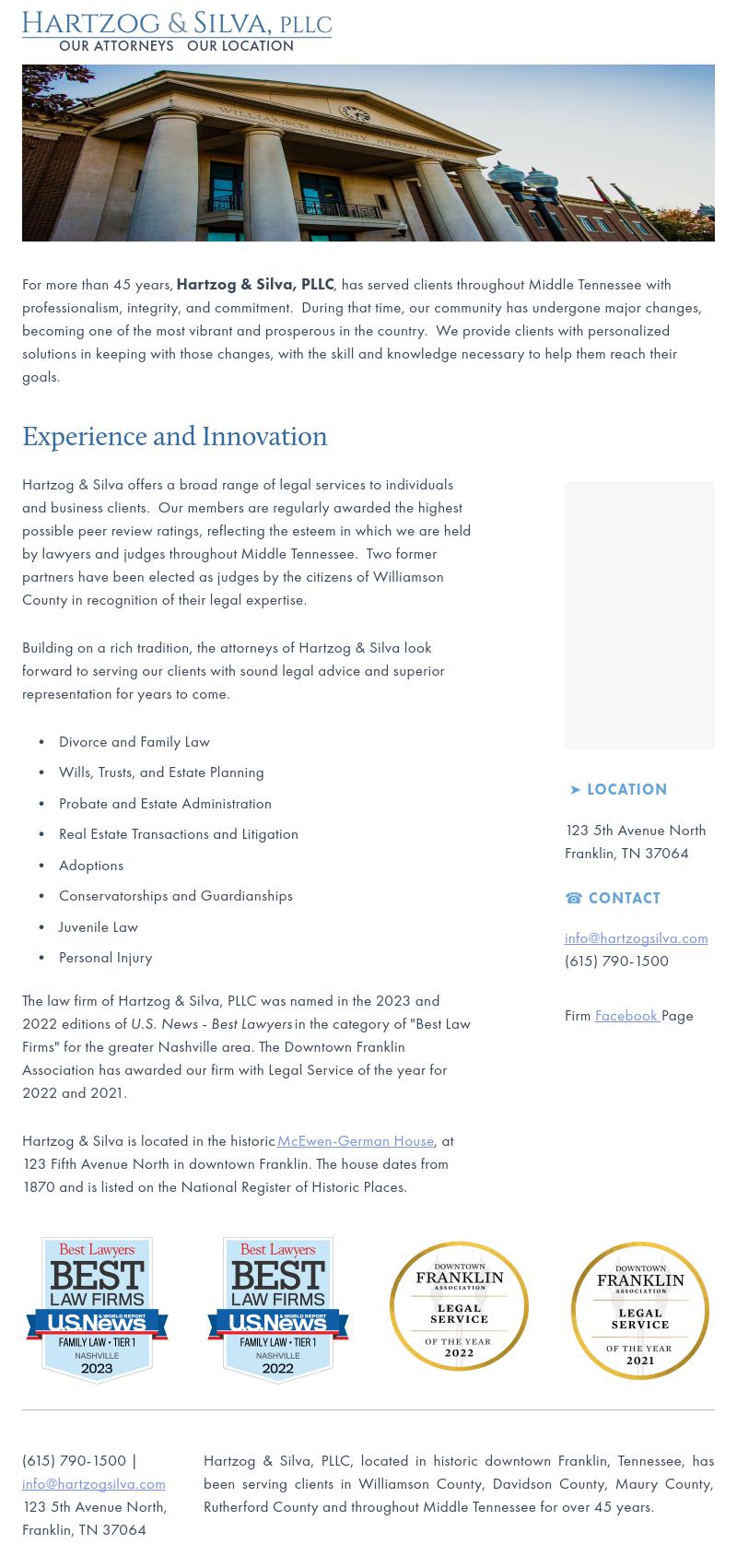 Hartzog & Silva, PLC - Franklin TN Lawyers