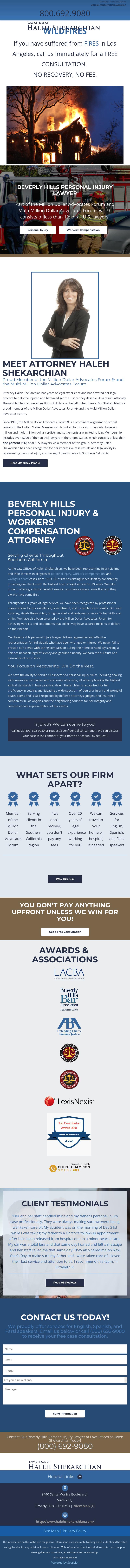 Law offices of Haleh Shekarchian - Beverly Hills CA Lawyers