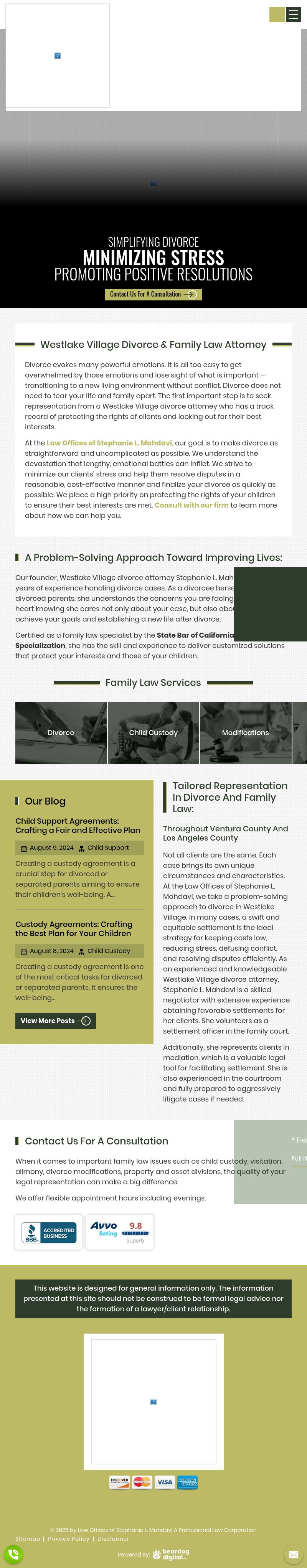 Law Offices of Stephanie L. Mahdavi A Professional Law Corporation - Westlake Village CA Lawyers
