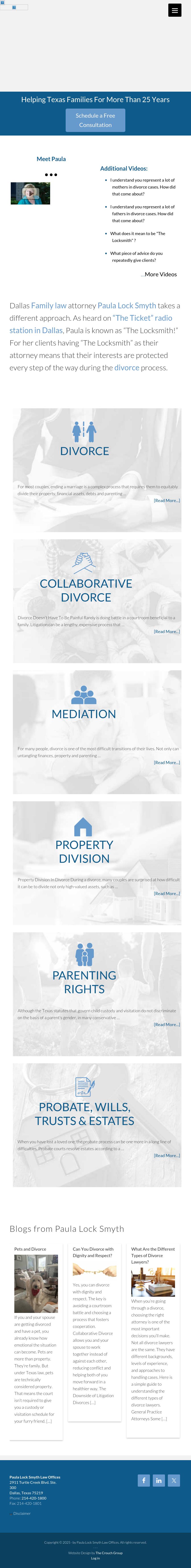 Paula Lock Smyth Law Offices - Dallas TX Lawyers