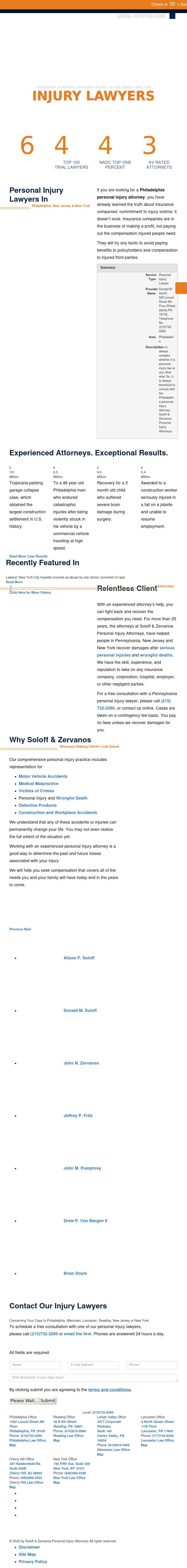 Soloff & Zervanos, P.C. - Reading PA Lawyers